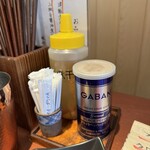 酒肴場 屯 - 卓上の調味料