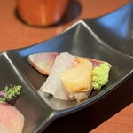 酒肴場 屯 - 〆サバ、メジナ、バイ貝