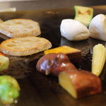 鉄板焼ばらもんや - 各地から集めた国産野菜。種子島の安納芋！美味しい＾＾