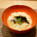 虎白 - 「一品」琥珀麺、蟹の出汁