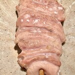 オオクサ - 山梨信玄鷄の羽子板はフレッシュで素晴らしい弾力　これだけ火が強いのにしっとり焼き上げる技術が素晴らしい（過去撮影分）