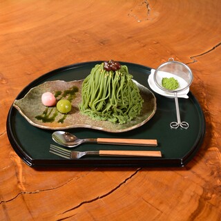 ◎松鶴園オリジナルあん、抹茶モンブラン極