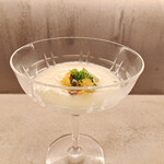 プルサーレ - 新玉ねぎスープ　生ウニ/函館