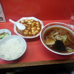 【2014/1 訪問】「麻婆豆腐定食（ラーメン付き） 810円」