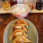 青春餃子 - 餃子ライスセット5個