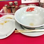 ラーメン山岡家 - 勿論綺麗✨に完飲❗完食❗❗