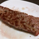 焼肉 わがんせ - ササミカルビの焼き上がり！肉の香り高く、やわらか！脂スッキリ！！