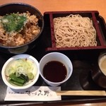 そば酒膳　あづみ野 - 白子と舞茸の天丼セット