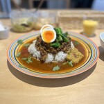 京都カレー製作所 カリル - 限定カレー(筍キーマ卵付き)1,200円