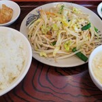 Taiwan Ryourihyakusemmin - Aランチ　豚肉絲と野菜炒め