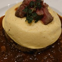 神戸牛洋食アモナ - 神戸牛スフレオムライス（別格希少部位）