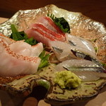 あおい寿司 - 金目、きんき、さよりの刺身