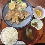 食処 鶴天 - トンテキ定食