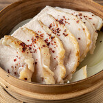 120-day-old Tosa chicken breast marinated in salt koji