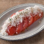 chilled parmesan tomatoes