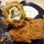 Tonkatsu Shinjuku Saboten - 牡蠣フライ断面