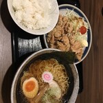 海旬酒場 頂喜 - Dセット　中華そばから揚げ定食