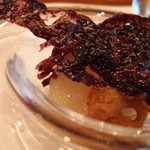 レストラン マノワ - パリパリの黒豆リゾット