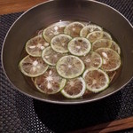 紬山荘 - 酢橘蕎麦