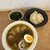 カレー食堂 コロポ  - 料理写真:あっさり椎茸・昆布スープ　とり（辛口、ライス50g）、岩のり