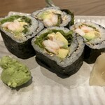 Sushibaru Kiichi - 海老とアボカドのサラダ巻￥393接写