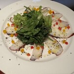 Sagrantino - polpo  タコのカルパッチョ