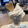 ドトールコーヒーショップ - コーヒーゼリーの上にソフトクリームが！！