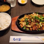 もり家 - そば焼き定食(ホルモンへ変更)