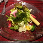 ワイン懐石 銀座 囃shiya - 14.01.23 朝採れ野菜のサラダ