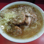 ラーメン二郎 - 【再訪】豚ラーメン(ニンニク,アブラ,野菜なし)