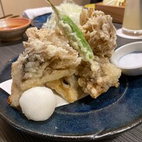 しゃぶしゃぶ 吟半 お台場店 - 舞茸の天ぷら