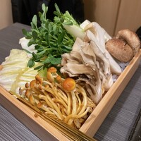 しゃぶしゃぶ 吟半 お台場店 - 野菜ときのこ