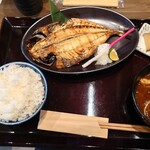 Toyosu Naraya - アジの一夜干し定食