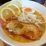 横浜家系ラーメン翔 - 伊勢海老ラーメン（上から）（2024.2）