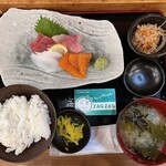 Yatai Izakaya Oosaka Mammaru - お刺身定食¥890内　ごはん味噌汁おかわり無料