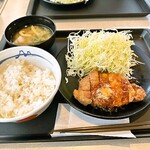 238427574 - オニオンバターソースのポークフライドステーキ定食