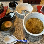 日本料理 京都 華暦 - 海苔粥、味噌汁