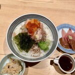 Tsujihan - ぜいたく丼梅1,250円＋うに増し550円