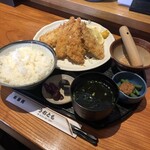 Uo Tomo - アジフライ定食　