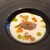 ＳＴ　エスティ - 料理写真:前菜１　カリフラワーのスープ　鮨屋レベルの海老