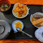 Tsuribune Ikoma - おでん盛りととり天ランチ。