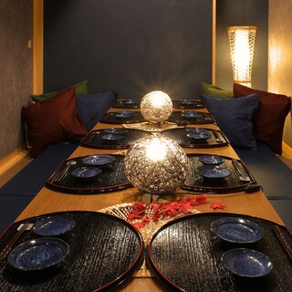 Spacious modern Japanese private room ♪ Private banquet room can accommodate up to 60 people!