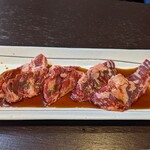 焼肉・炭焼 煙火 - 牛ハラミランチの肉♪