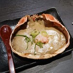 かに・海鮮居酒屋 かに新 - かにみそ甲羅焼き