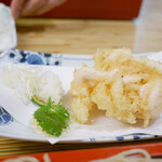 築地 布恒更科 - 「白魚の天ぷら」
