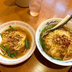 味園香 - 大きさ比較（ランチ：麺飯セット）