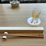 Umekouji Poteru Kyouto Resutoran - 北山杉のお箸・食前酒