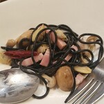 キッチン ブルー グローブ - 最後は具材が残ります