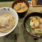 らーめん 鴨to葱 - 鴨汁つけ蕎麦、鴨親子丼セット