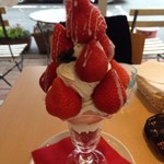 アオイ農園　ぶどうの木 - 思いっきり苺のパフェ